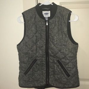 Gray and Black Vest